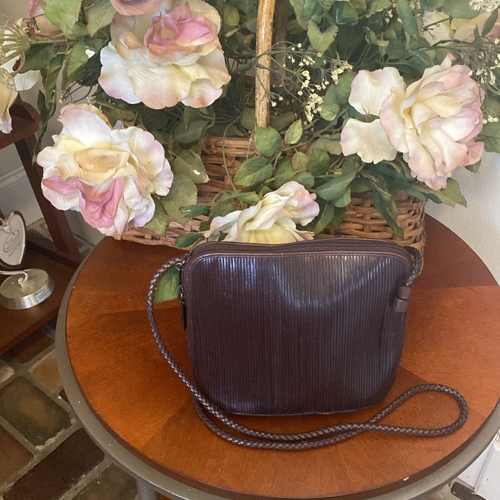 Cee Klein Leather Crossbody Bag with Braided Strap